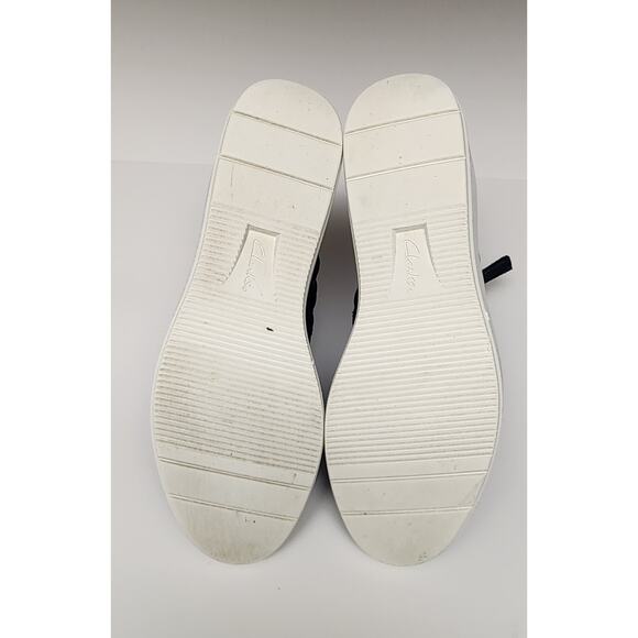 Clarks Collection Quilted Casual Black Leather Sneaker Boots-Layton Size 9M - Picture 6 of 7